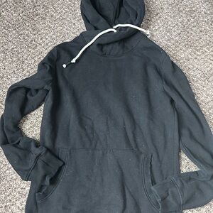 Black Hoodie with Drawstring
